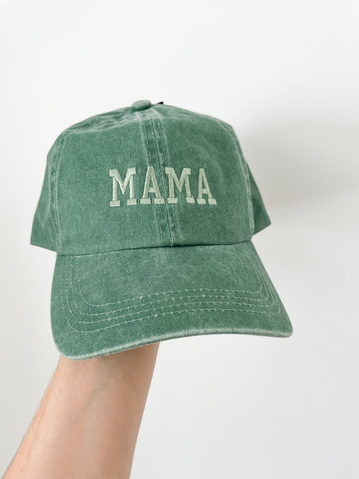 MAMA Embroidered Baseball Cap | Green