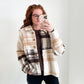 Chocolate Chip Cookie Plaid Jacket