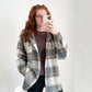 Gingersnap Plaid Hooded Shacket