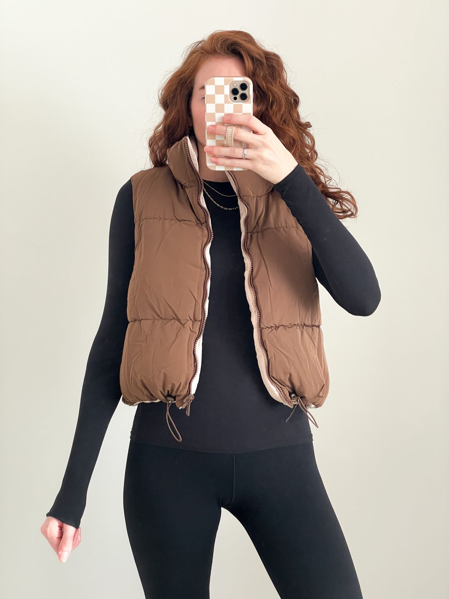 Buttery Peyton Puffer Vest | Reversible Cocoa + Ash Mocha