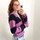 Cambridge Striped Cardigan Sweater