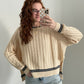 Winter Frost Cable Knit Sweater