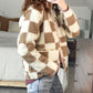 Checkered Sherpa Jacket