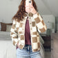 Checkered Sherpa Jacket