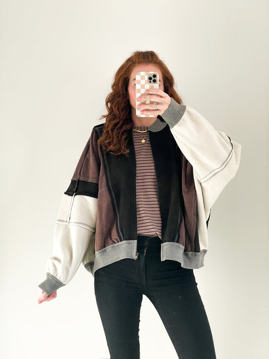 Neutral Bomber Jacket