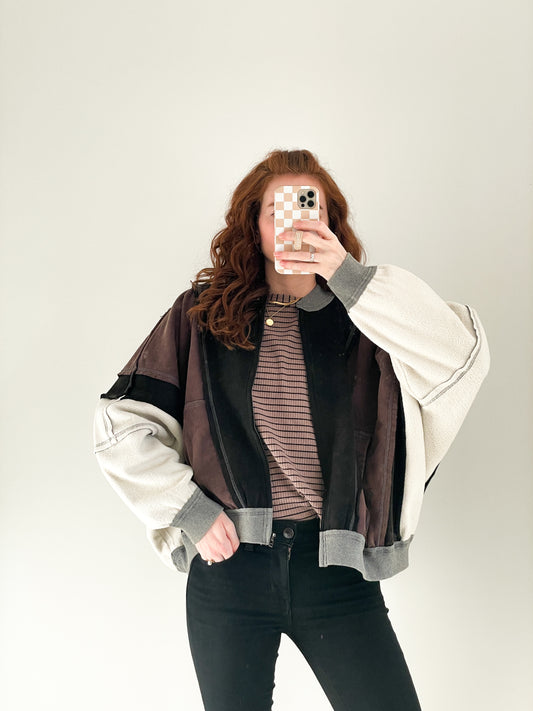 Neutral Bomber Jacket